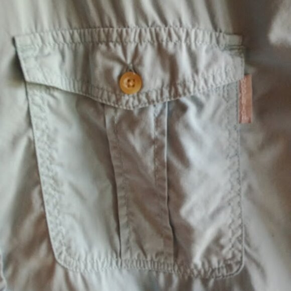 Woolrich Button Down Shirt Men's XL Aqua True Blue Casual Short Sleeve Outdoor - Picture 5 of 9